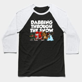 Dabbing Santa Christmas Tshirt Gift Dab Santa Claus T-Shirt Baseball T-Shirt